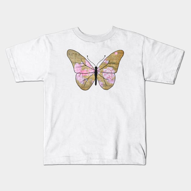 Schmetterling zwischen den Zeilen Kids T-Shirt by Blumchen